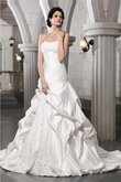 Robe de mariée longue a-ligne appliques de traîne mi-longue avec fleurs