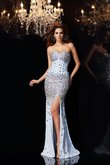 Empire Taille Sweep Train Meerjungfrau Stil Herz-Ausschnitt Bezauberndes Abendkleid