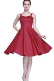 A linie Reißverschluss Ärmelloses enganliegendes bodenlanges Brautjungfernkleid aus Chiffon
