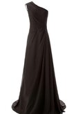 Chiffon normale Taille gerüschtes A-Line langes Brautmutterkleid