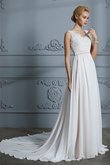 Robe de mariée séduisant broder longue facile naturel