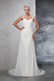 Abito da Sposa Sirena Elegante Largo Bretelle Alta Vita Senza Maniche