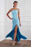 Robe de bal longue a-ligne avec chiffon sans dos de princesse