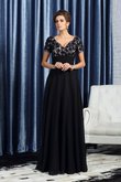 A-Linie Prinzessin Anständiges Brautmutterkleid mit Empire Taille mit Reißverschluss