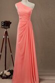 Robe demoiselle d'honneur facile femme branché ruché jusqu'au sol avec sans manches