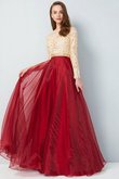 Organza Normale Taille Anständiges Ballkleid mit Reißverschluss mit Applikation