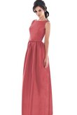 Robe demoiselle d'honneur simple avec sans manches fermeutre eclair