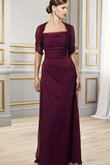 Robe de bal facile distinguee formelle de col carré en chiffon