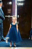 Vestido de Floristas de Corte Evasé en Tul de Hasta el suelo de Escote Corazón
