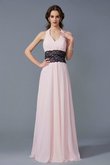 Robe de bal appliques en chiffon de tour de ceinture en haute de dos nu ligne a