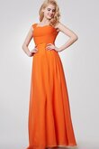 Robe demoiselle d'honneur avec nœud à boucles avec chiffon a-ligne avec ruban de col carré