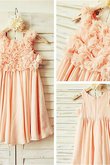 Vestido de Floristas de Corte-A de Corte princesa en Gasa de Hasta el suelo