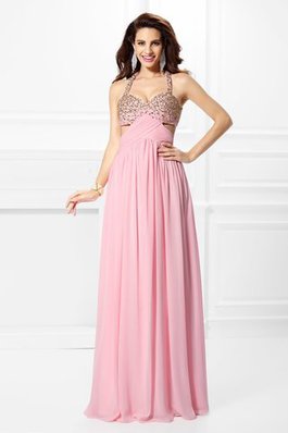 Robe de soirée longue de princesse avec chiffon manche nulle jusqu'au sol