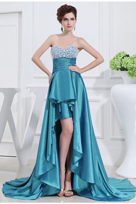 Robe de bal de princesse avec perle fermeutre eclair asymétrique haut bas