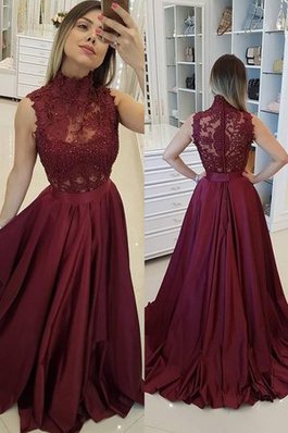 Robe de bal angélique manche nulle de traîne courte de princesse en satin