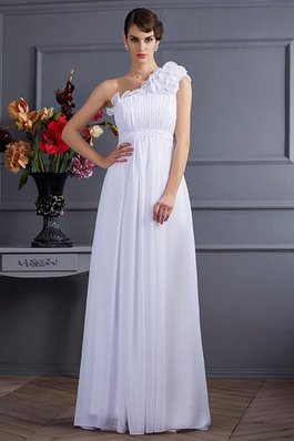 Robe de soirée plissé avec fronce de tour de ceinture en haute ligne a en chiffon