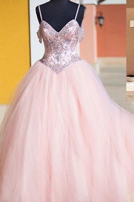 Abito Quinceanera Senza Maniche Ball Gown Naturale con Cristino Conotta