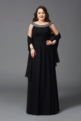 Schaufel-Ausschnitt Chiffon Prinzessin Anständiges Formelles Ballkleid