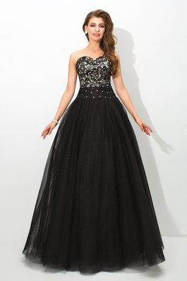 Robe de quinceanera longue naturel manche nulle de mode de bal fermeutre eclair