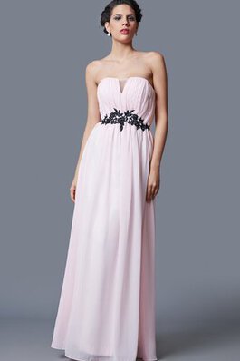 Robe de soirée fermeutre eclair ruché avec chiffon de bustier decoration en fleur