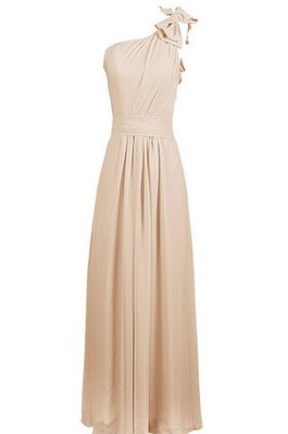 One Schulter schulterfreier Ausschnitt Chiffon Etui bodenlanges Brautjungfernkleid