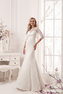 Elegantes romantisches Brautkleid mit Rücken Schnürung mit Knöpfen