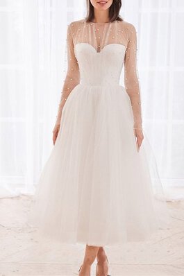 Robe de mariée a salle intérieure avec zip exquis nature discrete