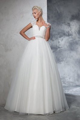 Robe de mariée elégant vintage longue textile en tulle de mode de bal