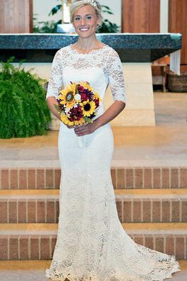 Robe de mariée plissage attirent longue trou de serrure decoration en fleur