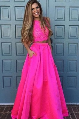 Robe de bal longue encolure ronde de princesse manche nulle 2 pice