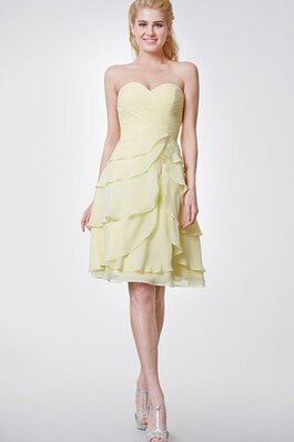 Vestido de Dama de Honor de Corte-A de Espalda Descubierta de Criss Cross