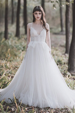 Vestido de Novia de Corte princesa en Encaje y Tul de Maravilloso