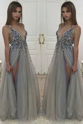 Robe de soirée longue ligne a de princesse avec perle avec sans manches