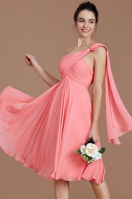 Robe demoiselle d'honneur bref ruché en chiffon ligne a avec sans manches