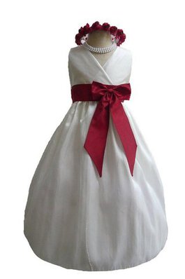 Abito da Cerimonia Bambini A-Line V-Scollo stravagante Senza Maniche