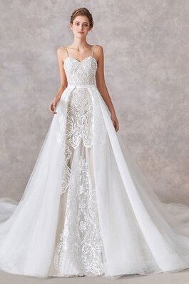 Robe de mariée en tulle a salle intérieure absorbant en satin sexy