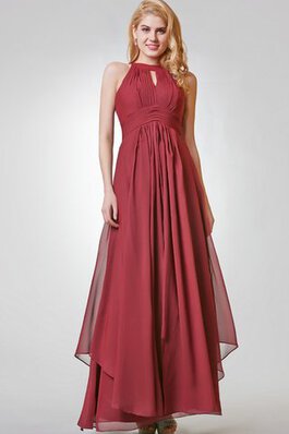 Robe de soirée trou de serrure de dos nu avec chiffon de tour de ceinture empire a-ligne