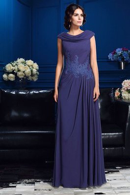 Abito mamma Sposa in Chiffon Senza Maniche con Festone A Terra A-Line