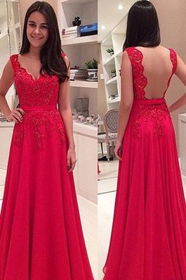 Robe de bal longue naturel de princesse manche nulle appliques