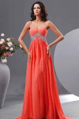 A linie Empire Taille sexy Abendkleid mit Herz-Ausschnitt aus Chiffon