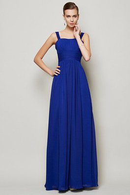 Robe demoiselle d'honneur longue plissage avec zip longueur au ras du sol en chiffon