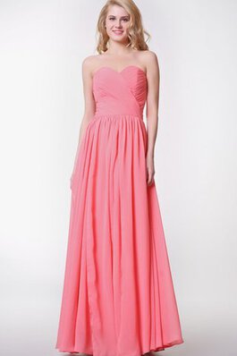 Robe demoiselle d'honneur plissé simple avec zip de lotus ruché