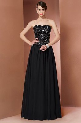 Chiffon Prinzessin Trägerloser Ausschnitt Anständiges Ballkleid mit Natürlicher Taille