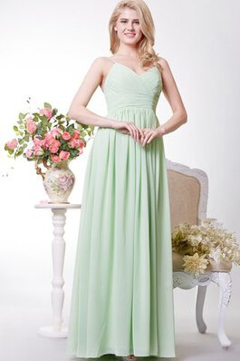 Robe demoiselle d'honneur facile à la mode ligne a avec sans manches v encolure