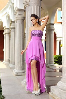 Robe de cocktail sexy a-ligne avec perle en chiffon de princesse