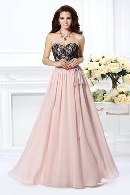 Chiffon Reißverschluss Herz-Ausschnitt Normale Taille Sexy Abendkleid