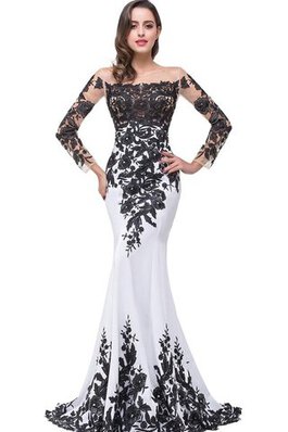 Glamouroso&Dramatico Vestido de Noche de Corte Sirena en Encaje de Apliques