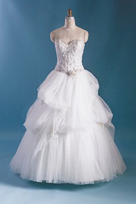 Robe de mariée chic cordon pendant avec sans manches avec gradins