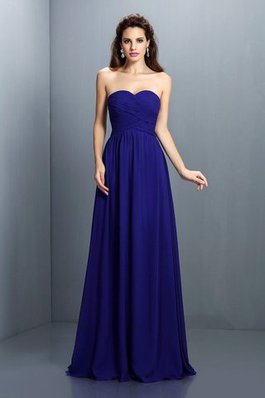 Robe demoiselle d'honneur plissage de princesse manche nulle avec chiffon au drapée