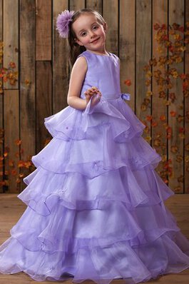 Robe de cortège enfant avec gradins avec fleurs elevé ligne a